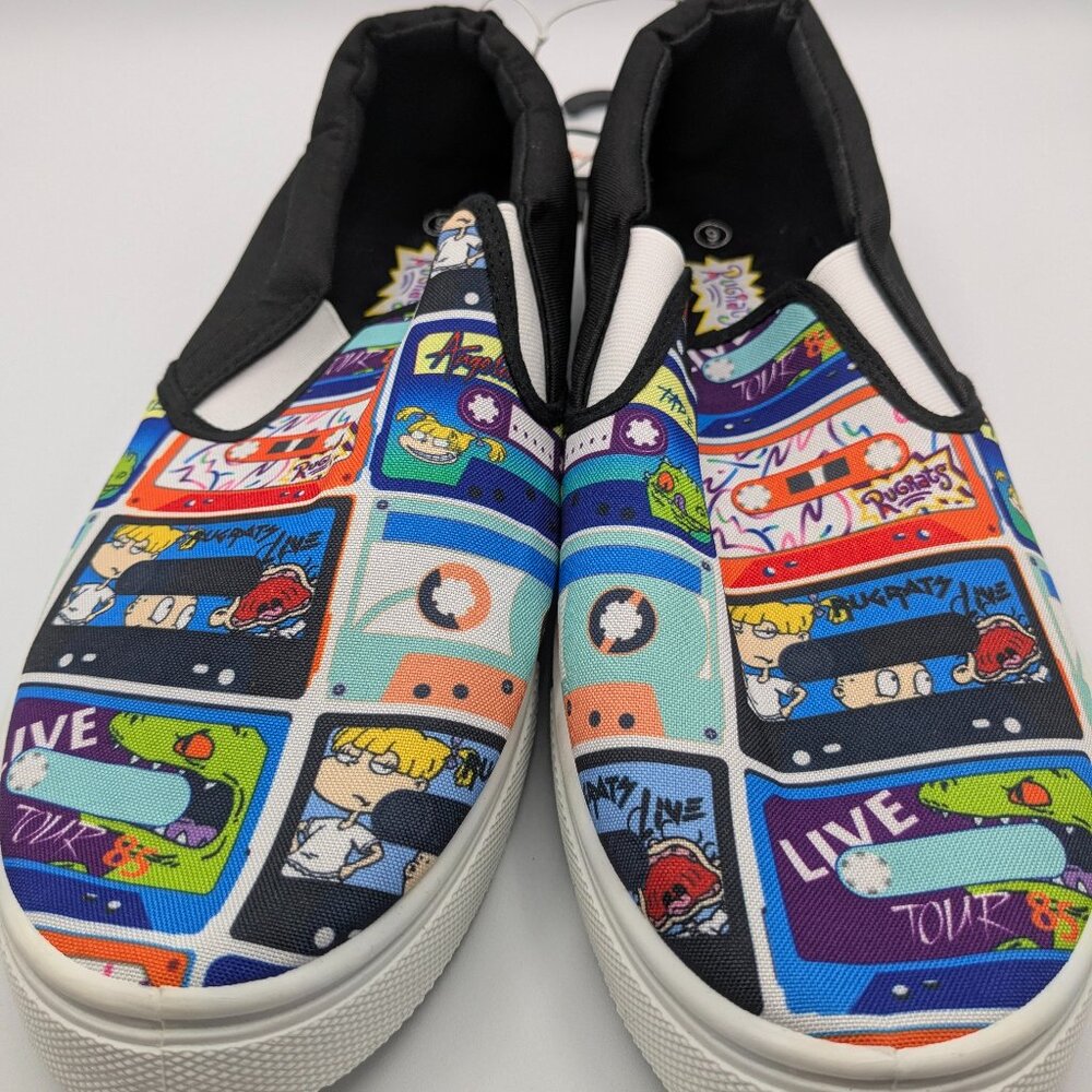 Nickelodeon Rugrats Men's Slip-On Sneakers Size 9, New with Tags